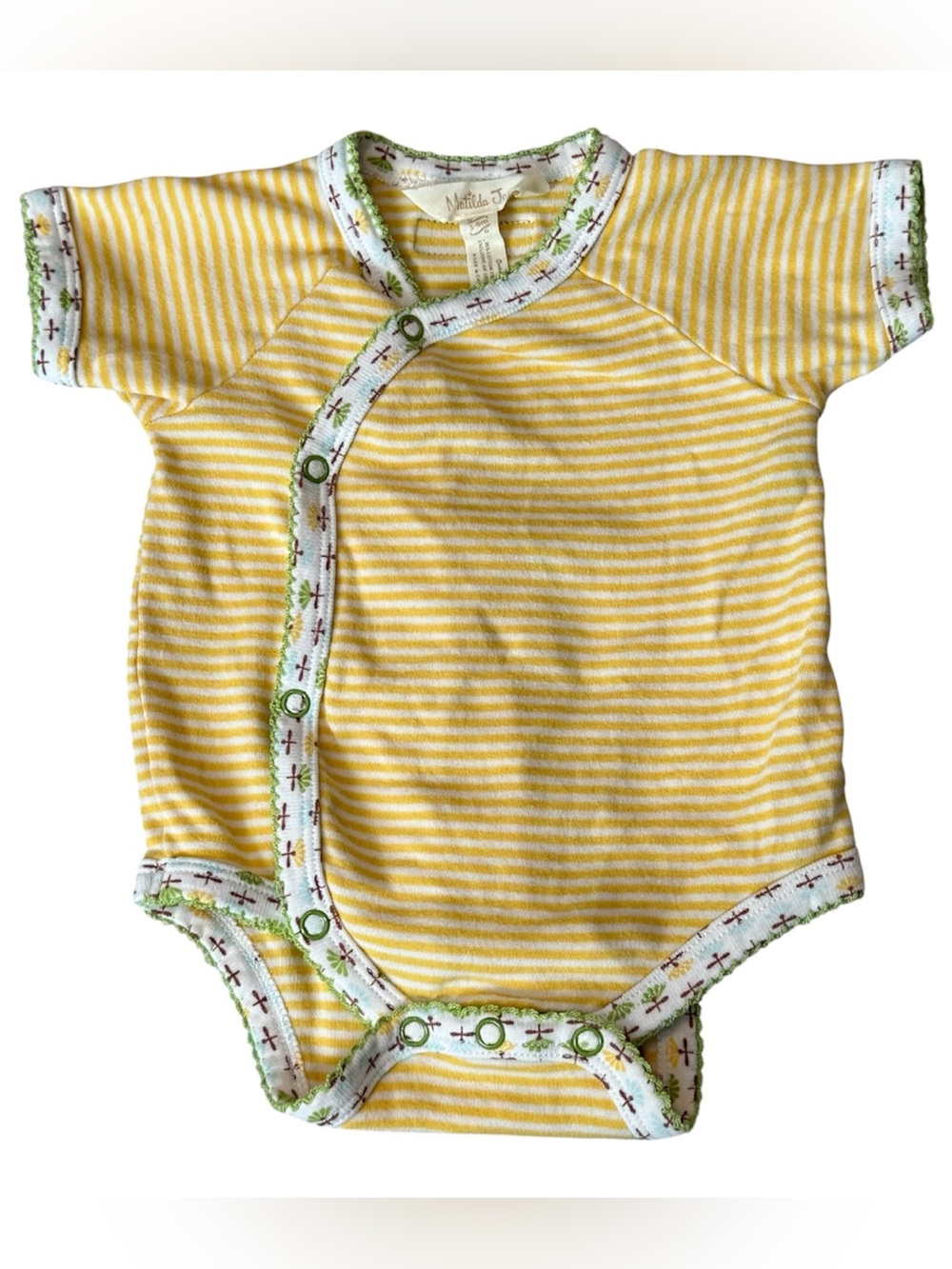 Matilda Jane Brilliant Daydream Bodysuit 3-6M Yellow Stripe